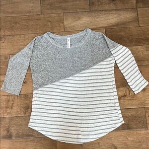 Gray Striped Women’s Shirt